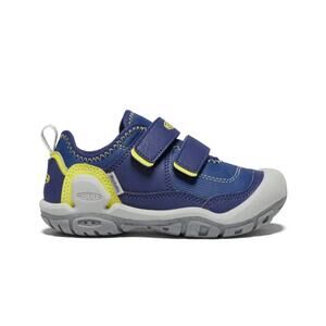 Keen Knotch Hollow DS Blue Yellow Boys Sneakers Size 13C Velcro Outdoor Shoes